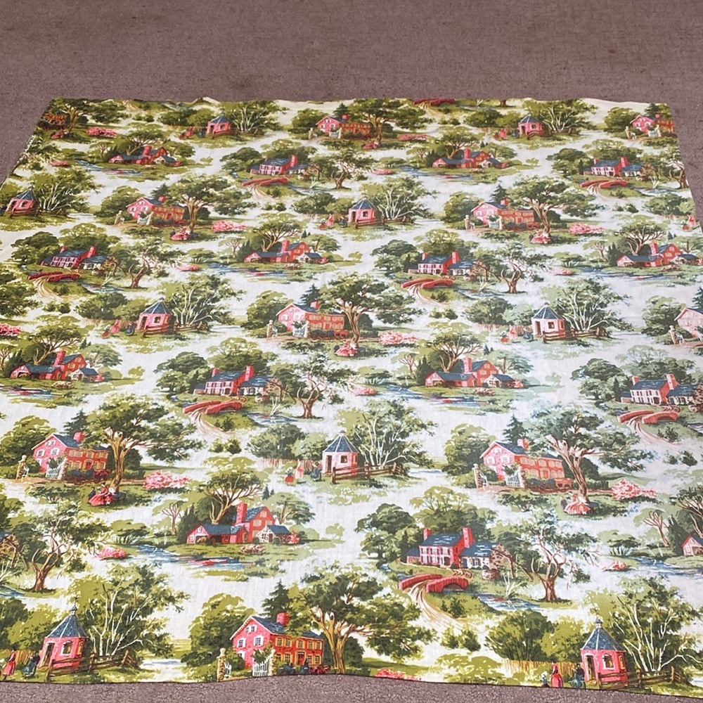 Scenic Countryside Curtain Prairie Cottagecore Household
